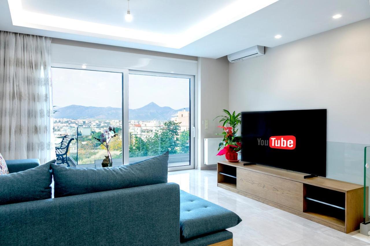 Ferienwohnung Stylist House With Amazing View Iraklio Exterior foto